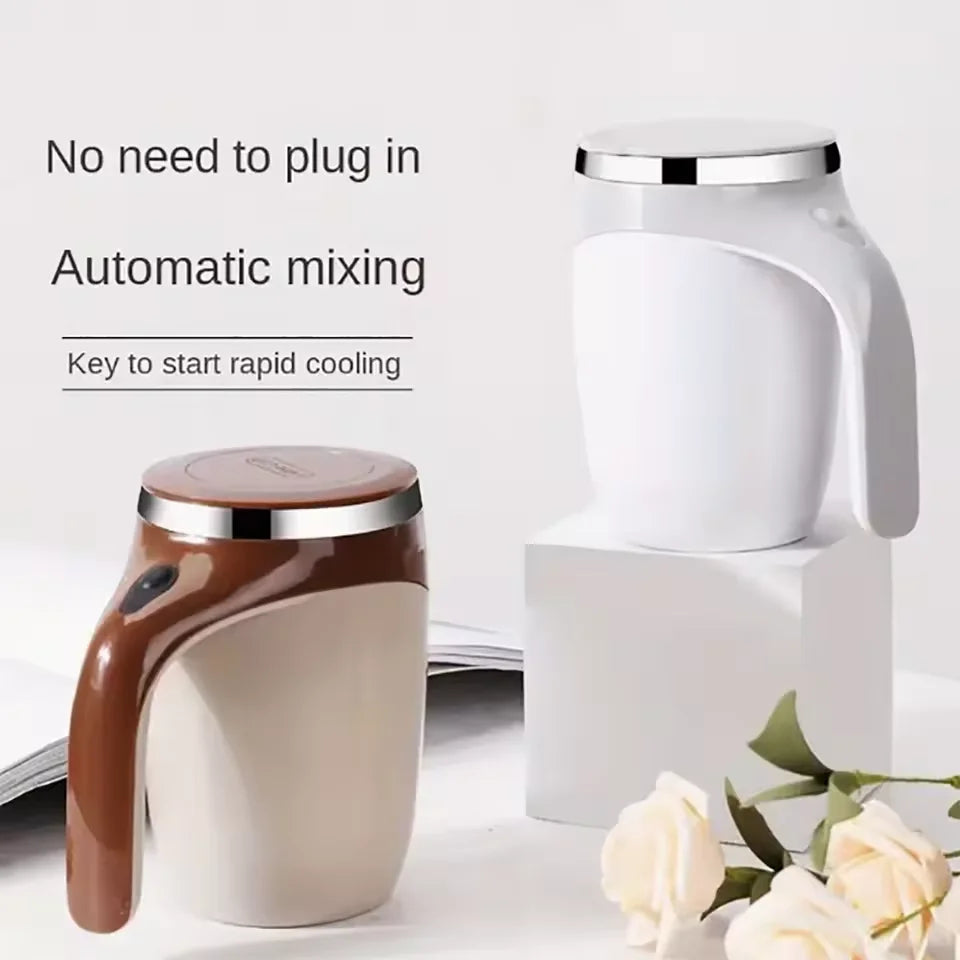 Automatic Mixing Cup Portable Magnetic Coffee Mug The Wireless Stainless Steel Electric Stirring Cup Coffee Milk Fruits Cup