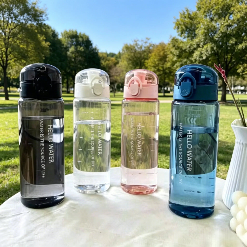 Sports Water Cups For Students Plastic Anti Fall Primary School Students Portable Summer Tea Making Cups With Portable Bottles